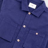 Patch Overshirt - Mid Blue Moleskin