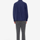 Patch Overshirt - Mid Blue Moleskin