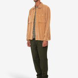 Patch Overshirt - Mink Chunky Cord