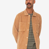 Patch Overshirt - Mink Chunky Cord