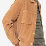 Patch Overshirt - Mink Chunky Cord