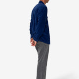 Patch Overshirt - Rich Navy Chunky Cord