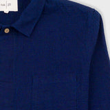 Patch Shirt - Indigo Doublecloth