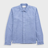 Folk | Folk Patch Shirt - Light Indigo Basketweave