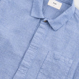 Folk | Folk Patch Shirt - Light Indigo Basketweave