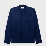 Folk | Folk Patch Shirt - Navy Openweave