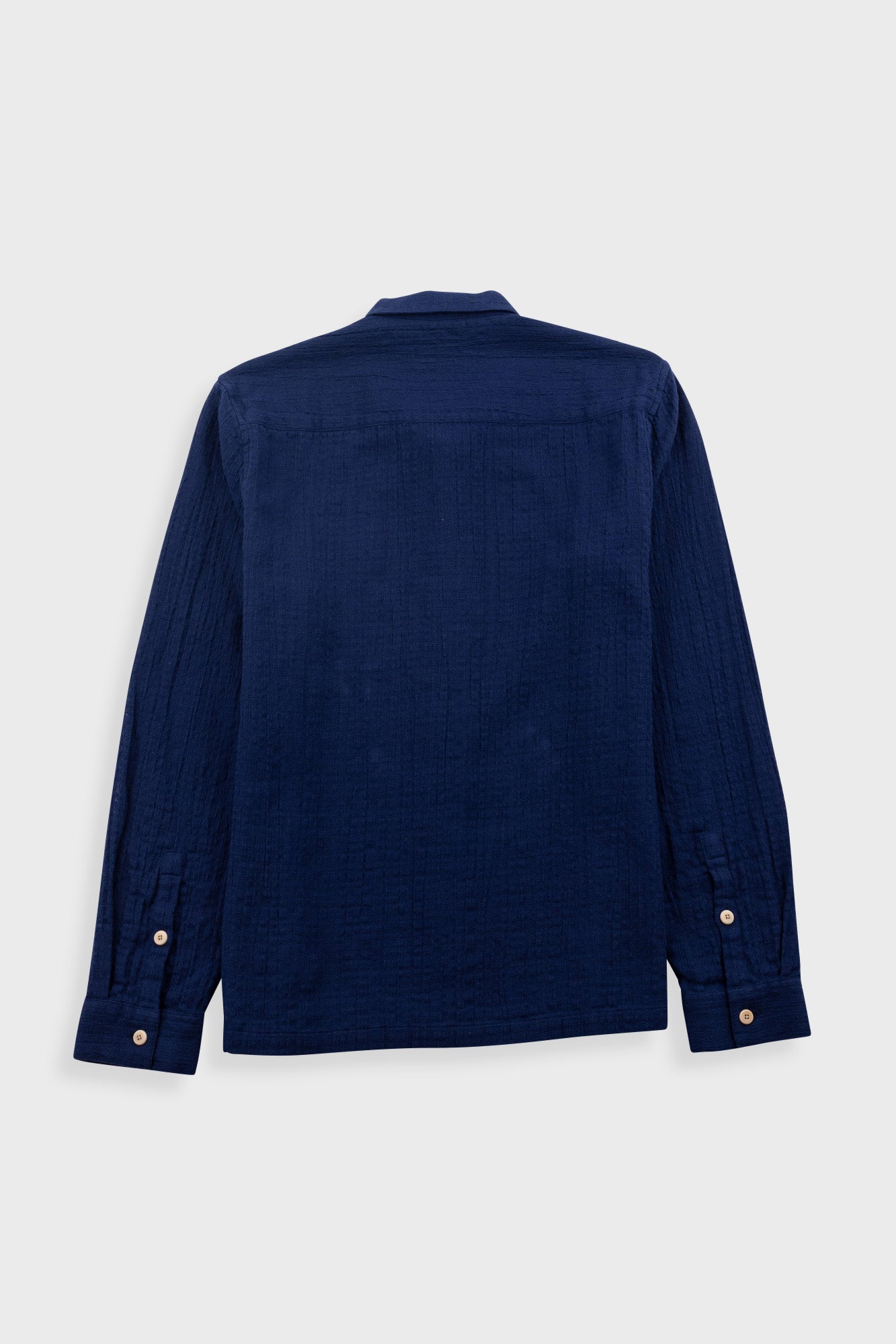 Folk | Folk Patch Shirt - Navy Openweave