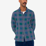 Patch Shirt - Phthalo Green Check