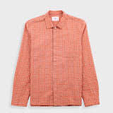 Patch Shirt - Red Oxide Textured Check