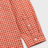 Patch Shirt - Red Oxide Textured Check