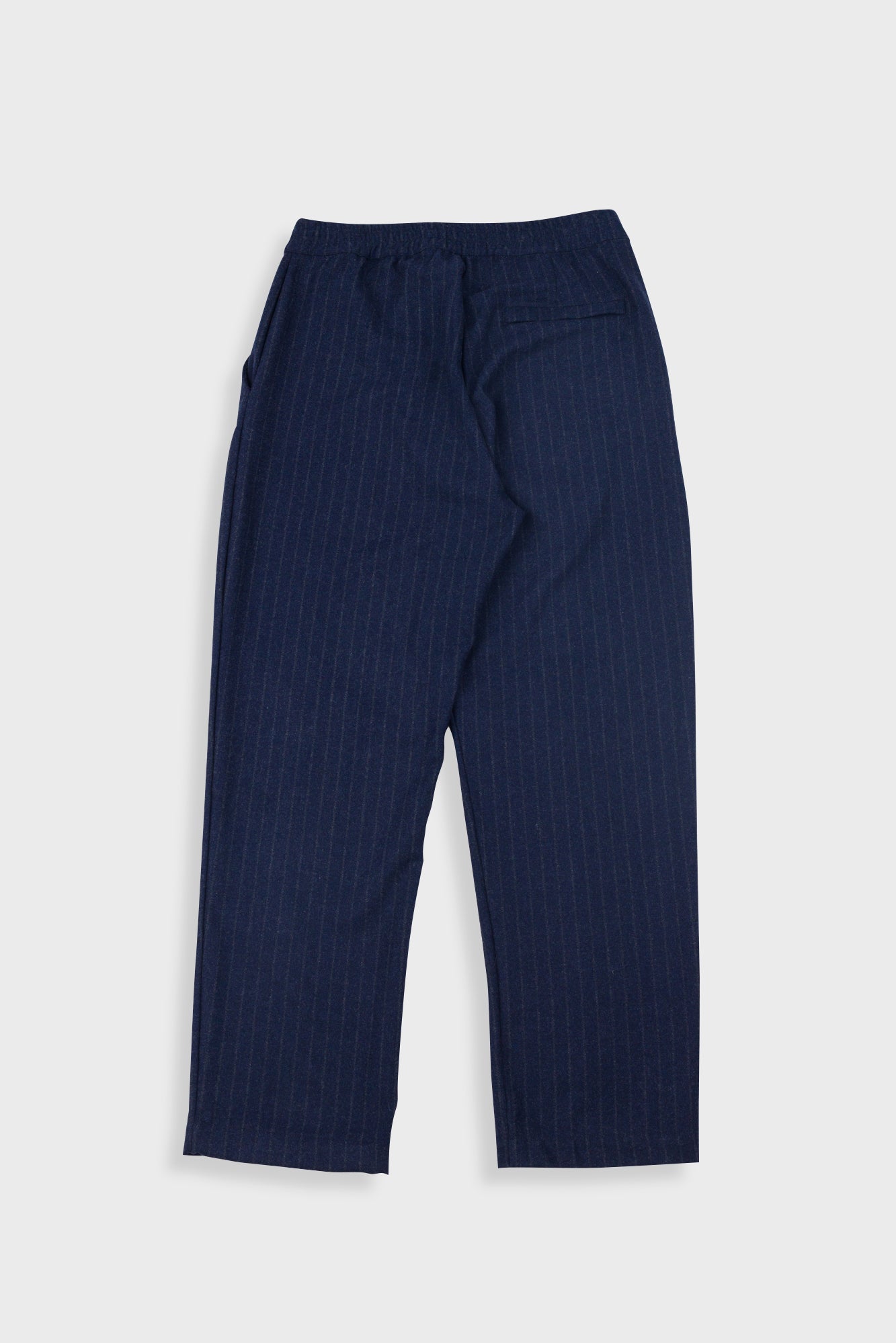 Folk Folk Pintuck Trouser - Navy Wool Stripe