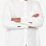 Plain Curve Shirt - Off White