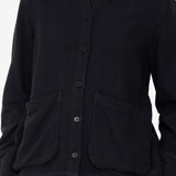 Pleated Shirt - Black Small Basketweave