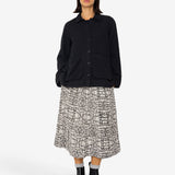 Pleated Shirt - Black Small Basketweave
