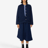 Pleated Shirt - Indigo Floatstitch