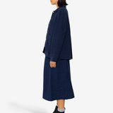 Pleated Shirt - Indigo Floatstitch