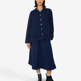 Pleated Shirt - Indigo Floatstitch