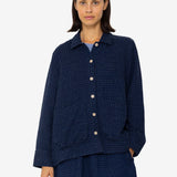 Pleated Shirt - Indigo Floatstitch
