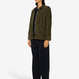 Pleated Shirt - Olive Cord