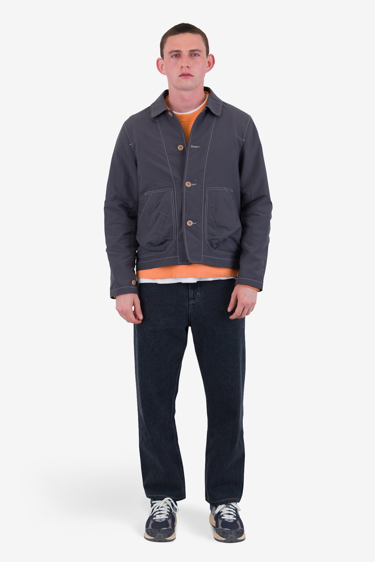 Folk Prism Jacket - Charcoal Nylon