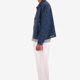 Wide Fit Trouser - Pumice Herringbone