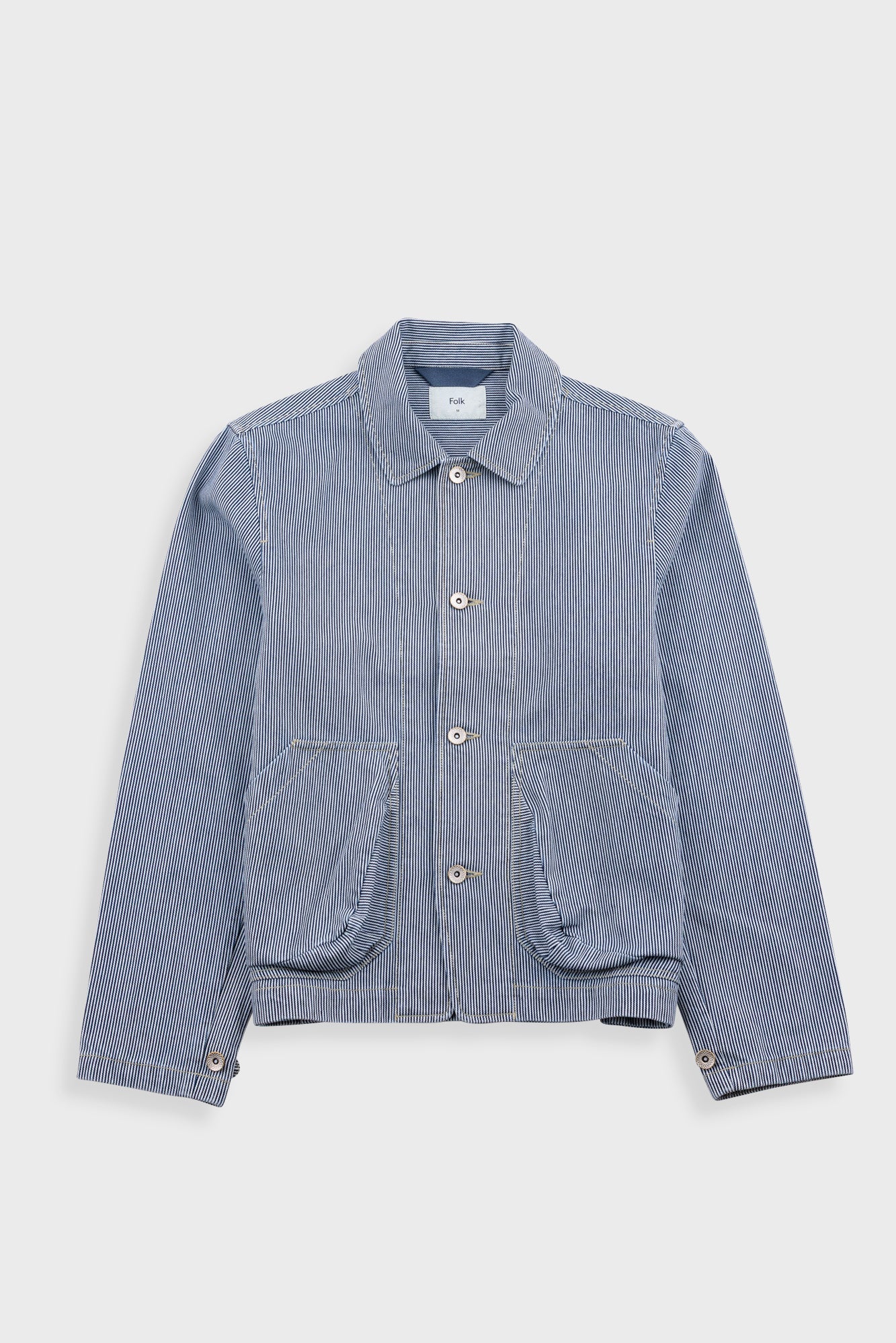 Folk | Folk Prism Jacket - Indigo Ticking Stripe