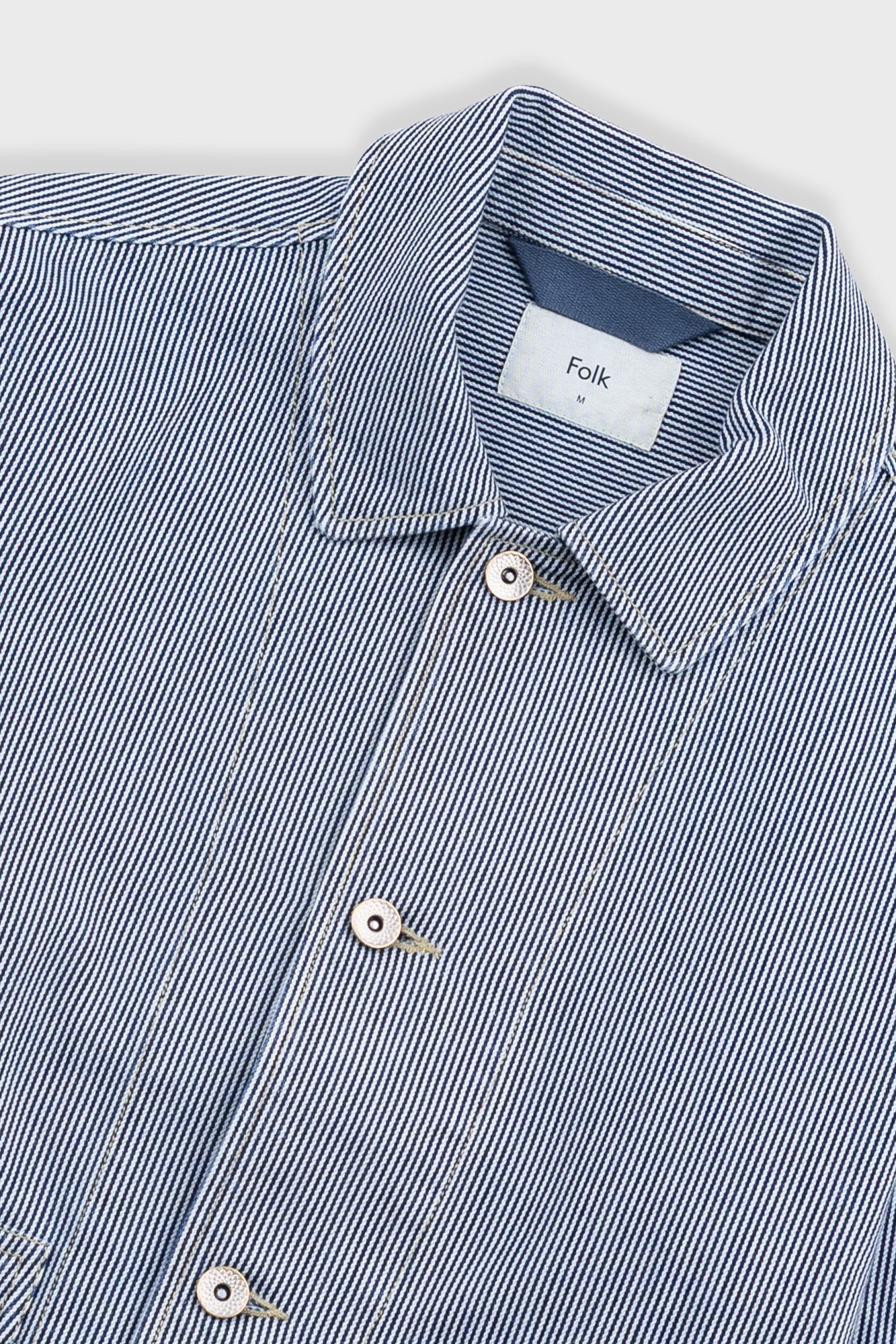 Folk | Folk Prism Jacket - Indigo Ticking Stripe
