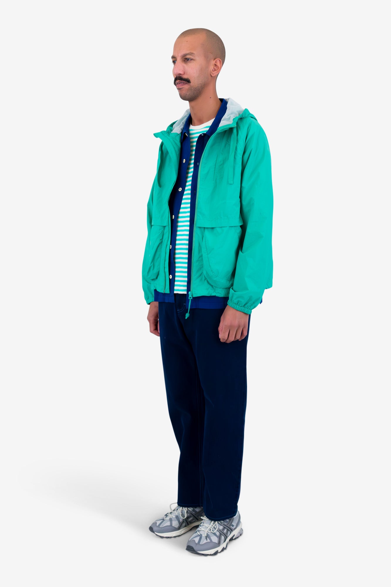 Folk Prism Zip Thru - Tropical Green