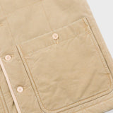 Quilted Gilet - Fossil Slub