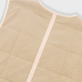 Quilted Gilet - Fossil Slub