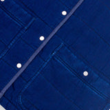 Quilted Gilet - Denim Herringbone