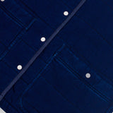 Quilted Gilet - Indigo Denim Herringbone