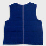 Quilted Gilet - Denim Herringbone