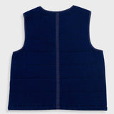Quilted Gilet - Indigo Denim Herringbone