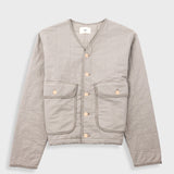 Quilted Liner Jacket - Smoke Grey Seersucker