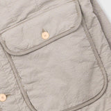 Quilted Liner Jacket - Smoke Grey Seersucker