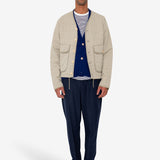 Quilted Liner Jacket - Smoke Grey Seersucker