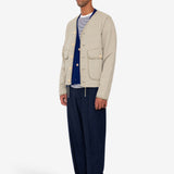 Quilted Liner Jacket - Smoke Grey Seersucker