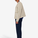 Quilted Liner Jacket - Smoke Grey Seersucker
