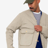 Quilted Liner Jacket - Smoke Grey Seersucker