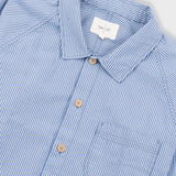 Raglan Shirt - Blue Crinkle Stripe