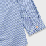Raglan Shirt - Blue Crinkle Stripe