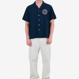 Relaxed Soft Collar Shirt - Navy