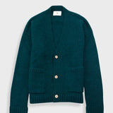 Relaxed Cardigan - Phthalo Green