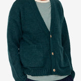Relaxed Cardigan - Phthalo Green