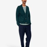 Relaxed Cardigan - Phthalo Green