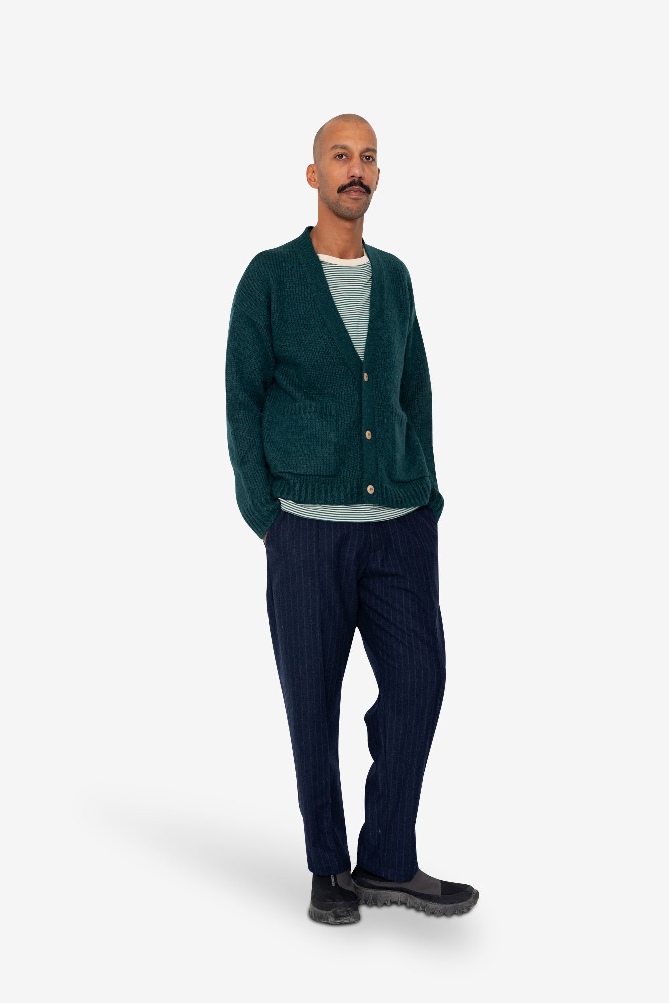 phthalo green dress Relaxed Cardigan - Phthalo Green - Small - Men's