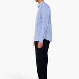 Relaxed Fit Shirt - Blue Texture