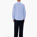Relaxed Fit Shirt - Blue Texture