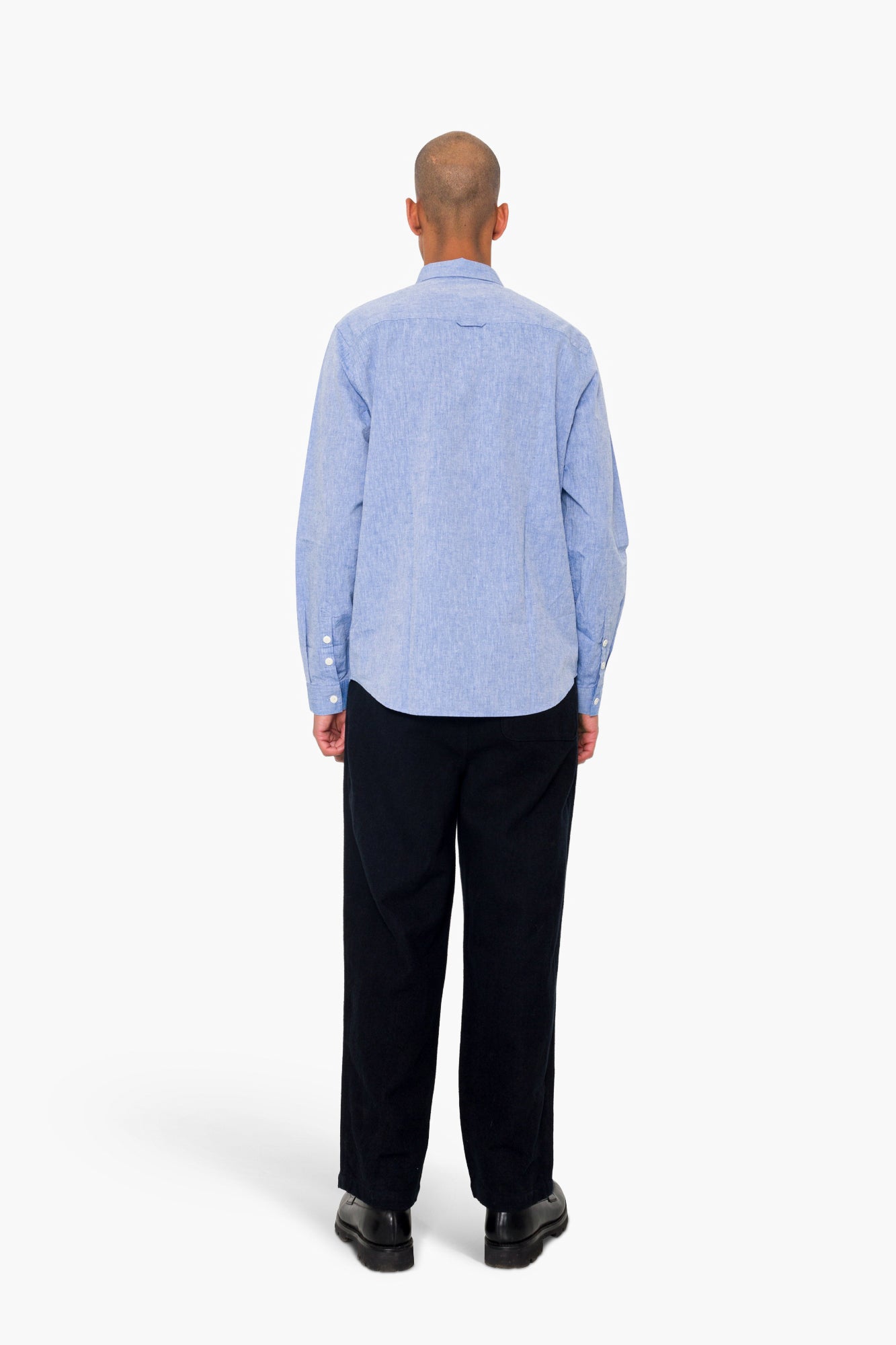 Folk Folk Relaxed Fit Shirt - Blue Texture